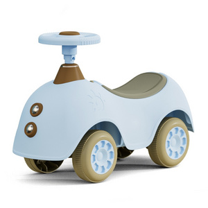 Simple Style No Pedals Girls And Boys Baby Ride Car Music Light Kids Toy Four Wheels Push Sliding On Cars For 1-6 Years Old