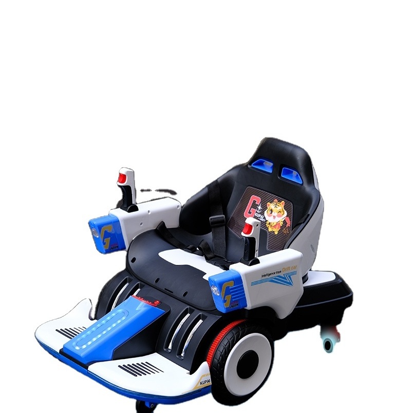 New 4 wheel 360 Ride On Electric Drift Car Remote Control Children's Go kart Baby LED Light Battery Scooter with app toys