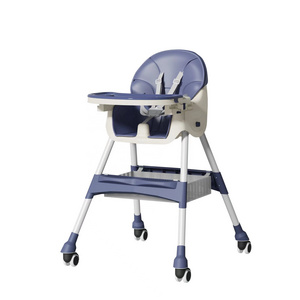 Hot selling dining chair, multifunctional folding portable children's table chair, baby toddler adjustable table chair