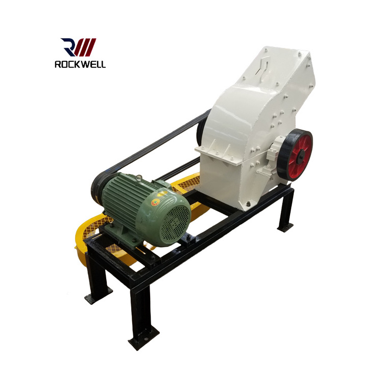 Easy to Operate Mini Hammer Crusher Concrete Stone Crushing Equipment Mobile Hammer Crusher with Conveyor