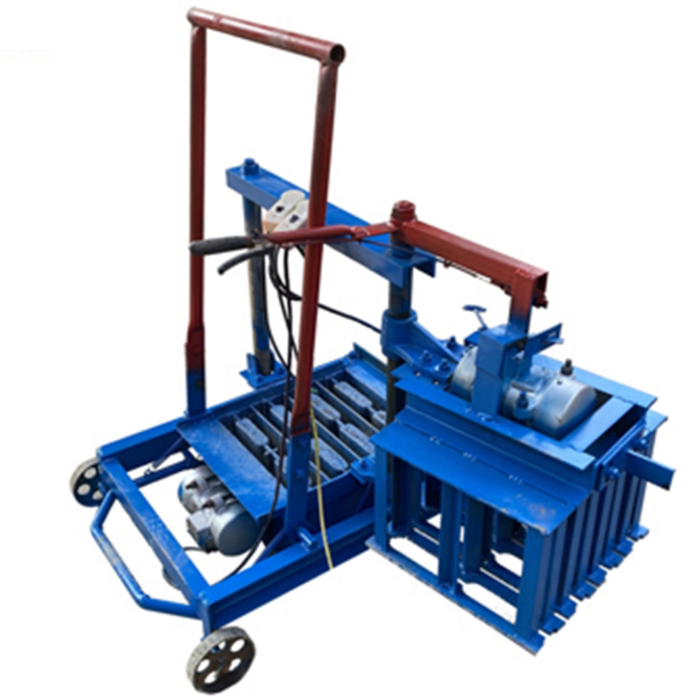 2-45 mobile brick machine manual block and brick making machines cement concrete brick machine