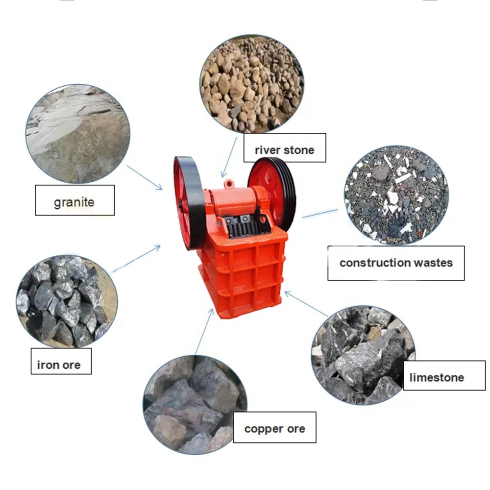 Hot Selling Diesel Engine PE150*250 Small Jaw Crusher Stone Rubble Concrete Marble Iron Ore Gravel Portable Mini Jaw Crusher