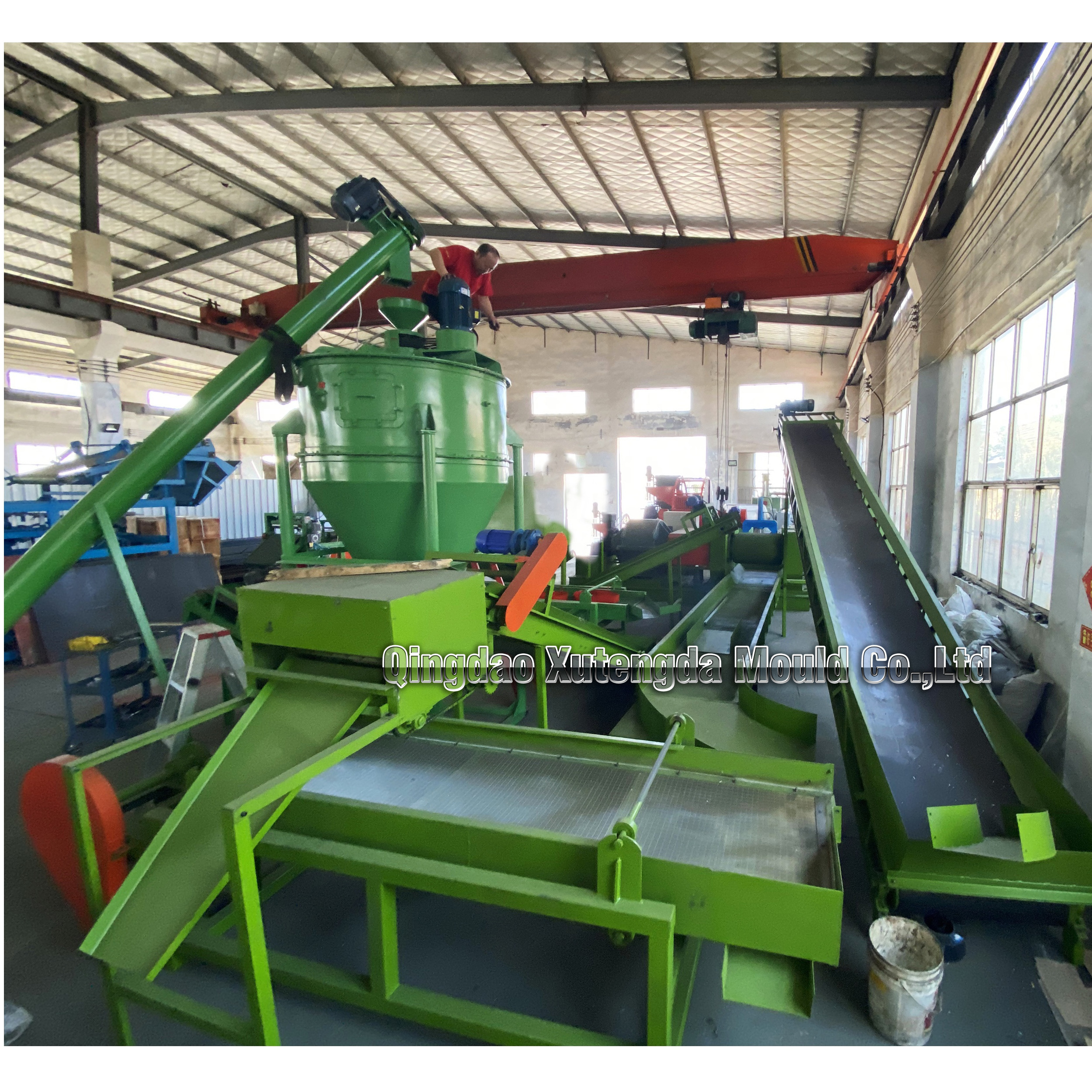 Professional for bead wire cutting scraps tire shredder tyre recycling machine