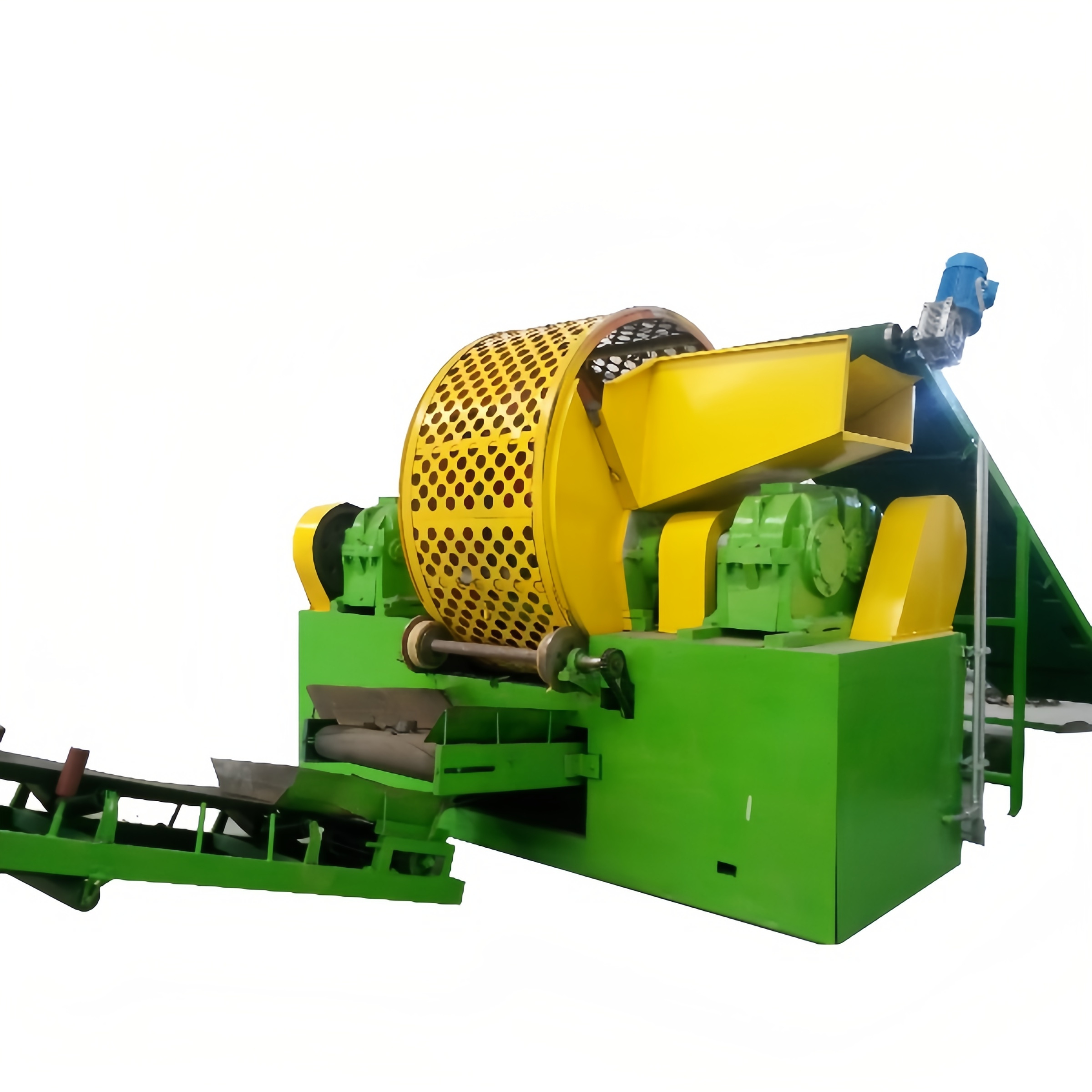 High Productivity pakistan waste used buffing tyre dust shredder machine