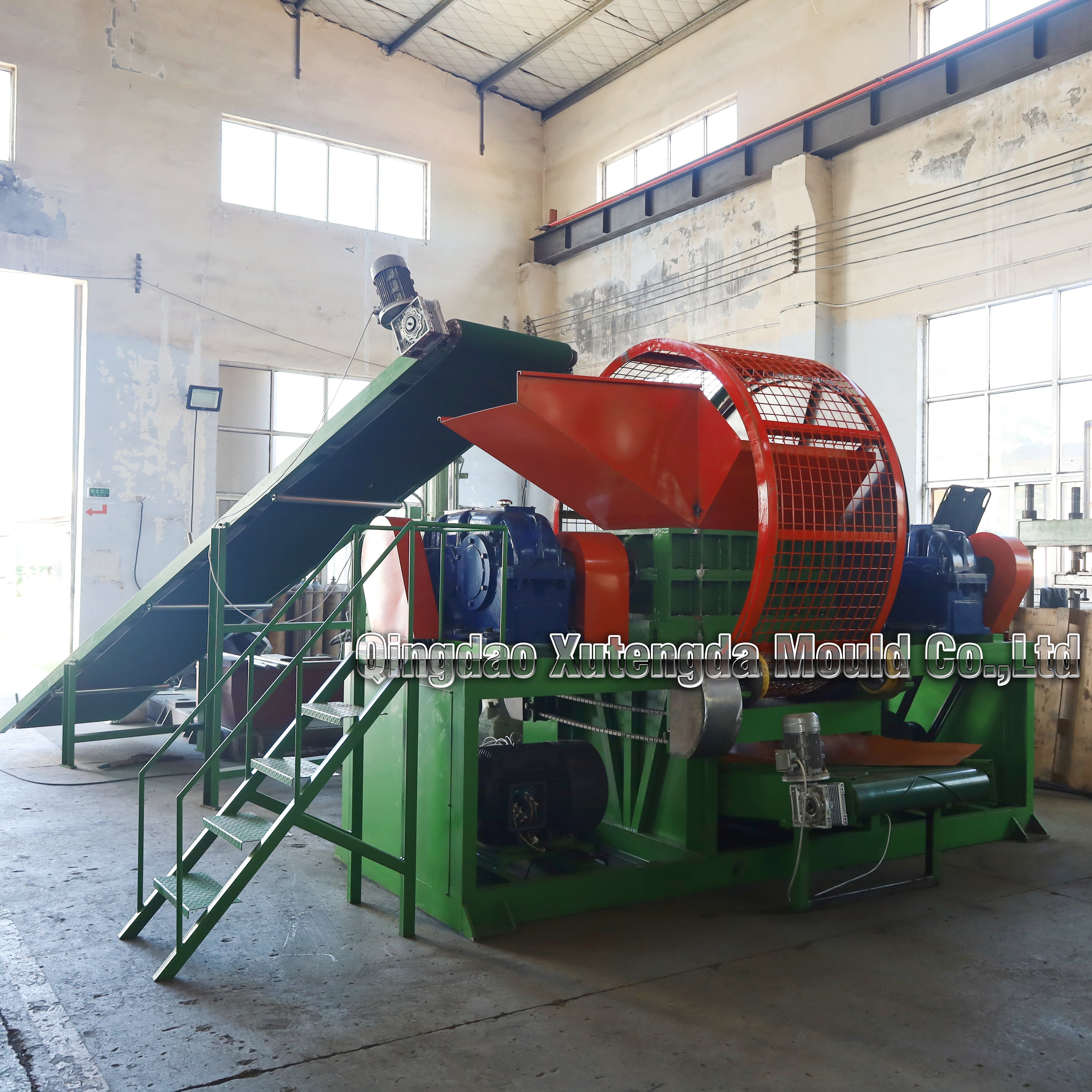 Good Price scraps tire shredder recycling rubber cutting used motorcycle tyre making machine