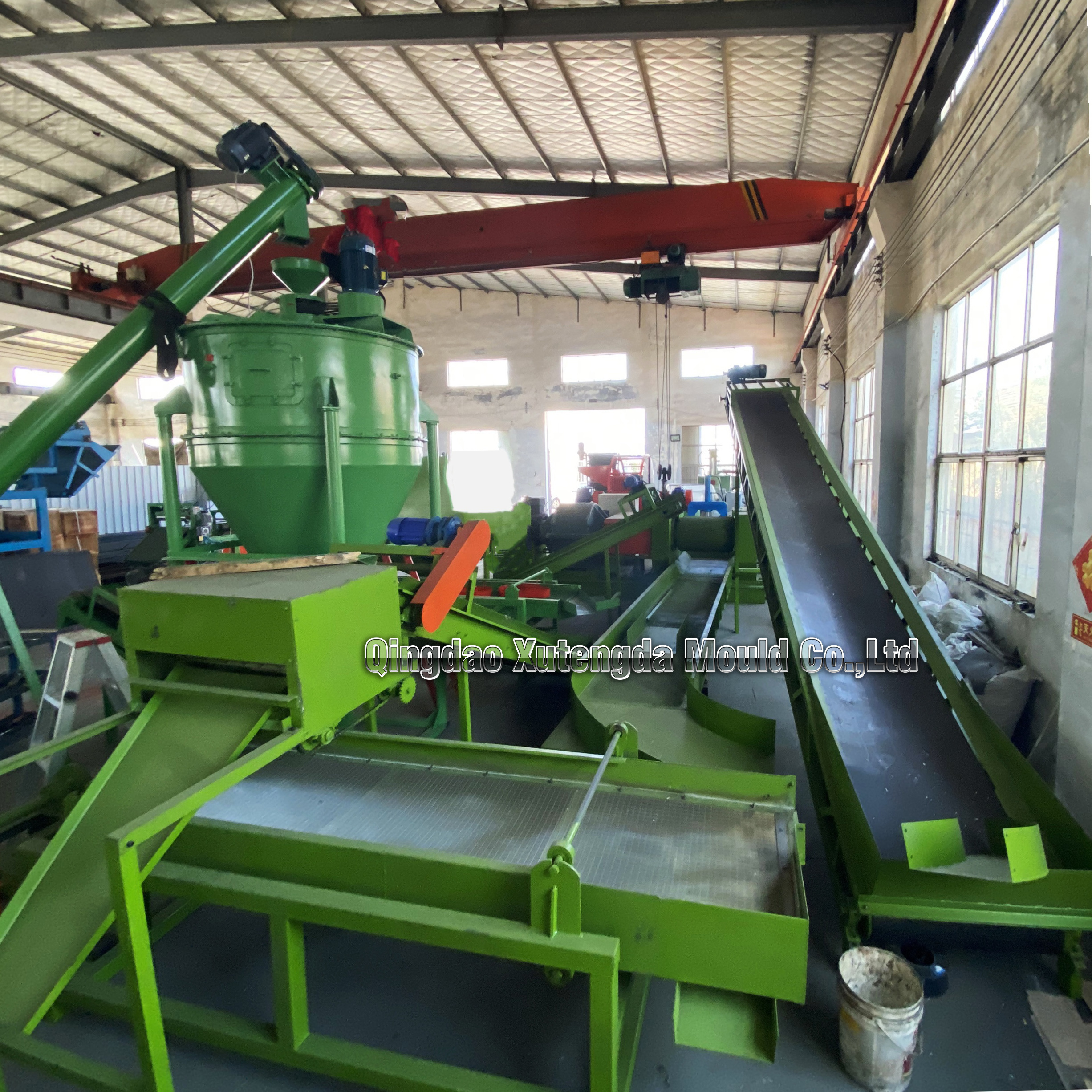 High Productivity pakistan waste used buffing tyre dust shredder machine