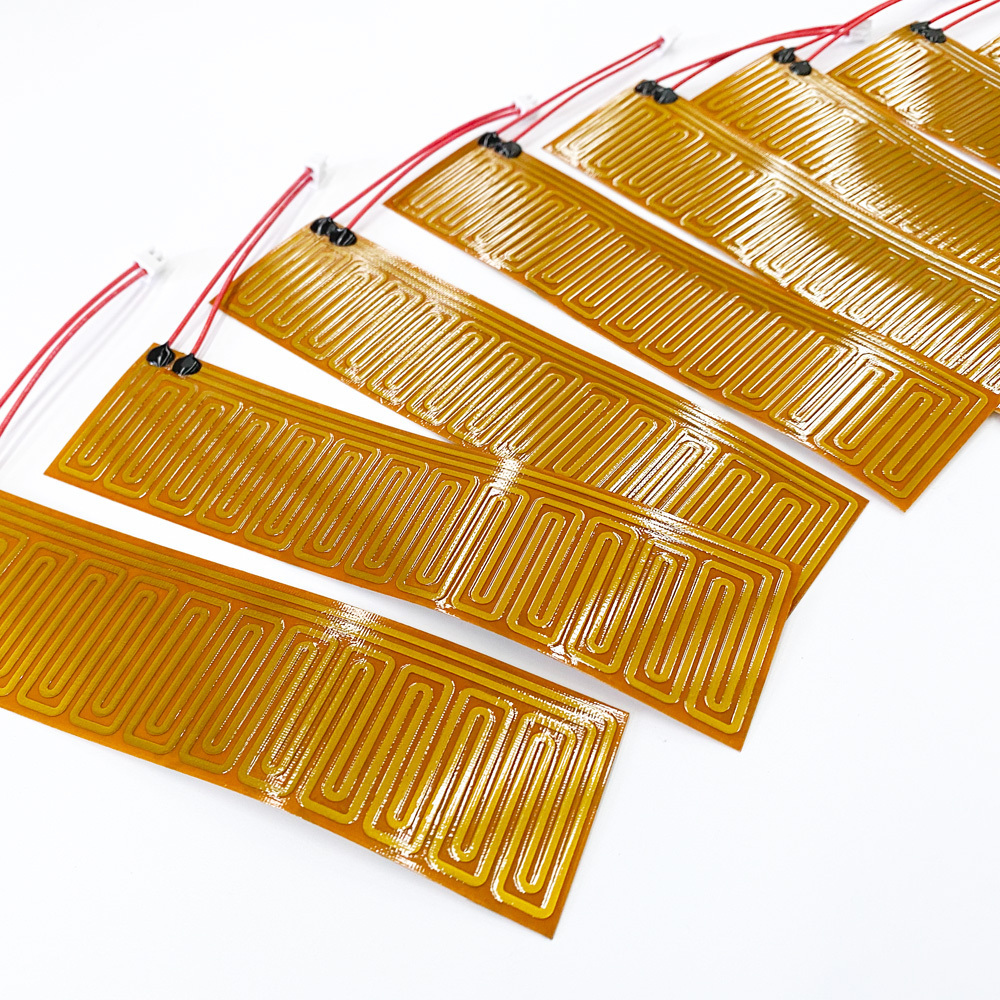 12V 24v electric polyimide Kapton Heater PI Heating Film with adhesive