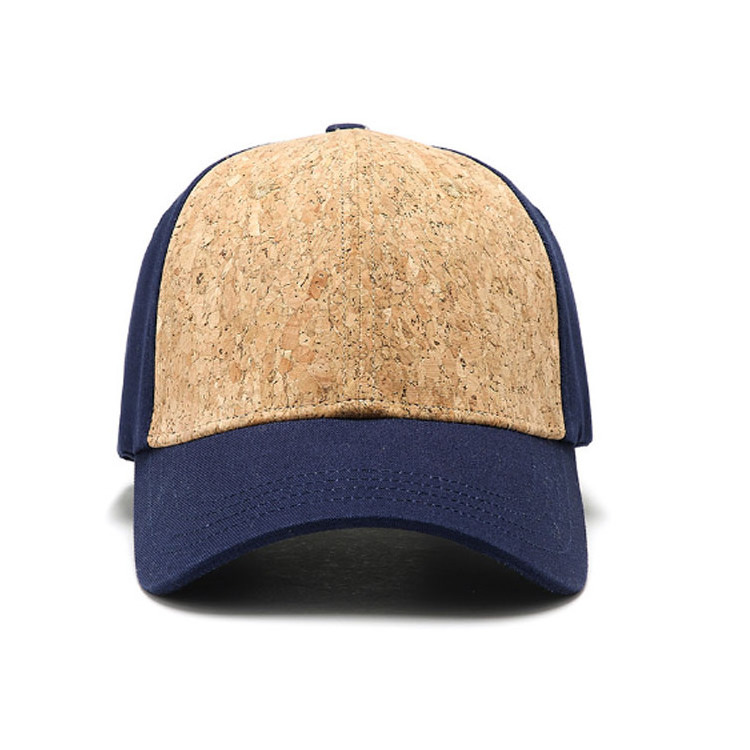 Wooden Custom Logo Baseball Cap Hat Men Sport Cap Custom Design Curved Brim Cork Caps