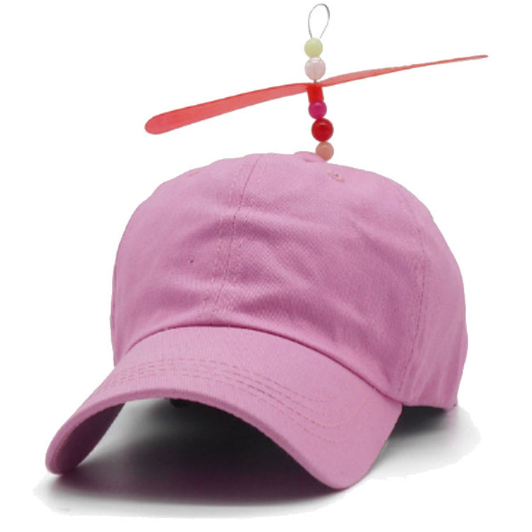 Mixed Color Kid Child Baseball Hat With Helicopter Fan Propeller Kid Toys Hat/Cap