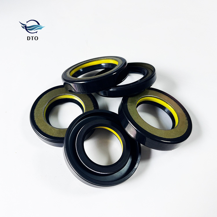 DTO High quality Rotary Shaft Tc Skeleton Rubber Material Double Lip Spring Transmission Nbr power steering seal