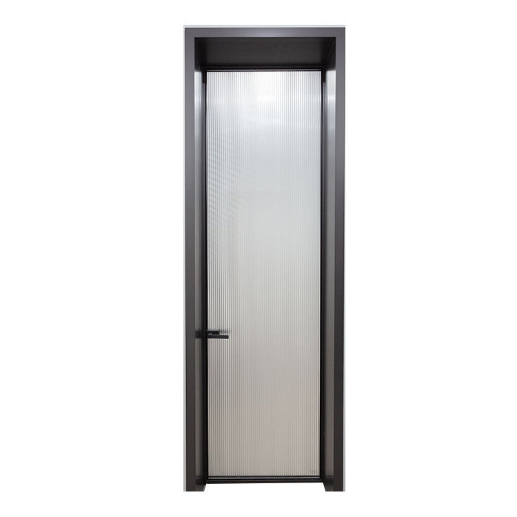 Modern Bathroom Aluminium Interior Glass Door Price Interior Door