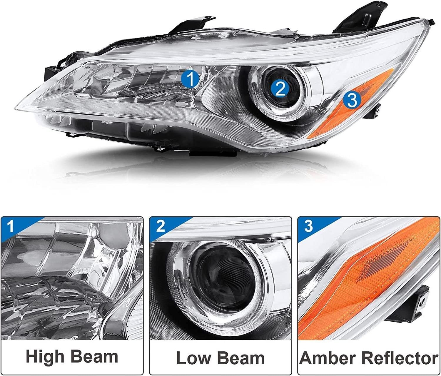 Wholesale Custom Assembly Car Light Accessories LED Headlights for 2015 2016 2017 Toyota Camry