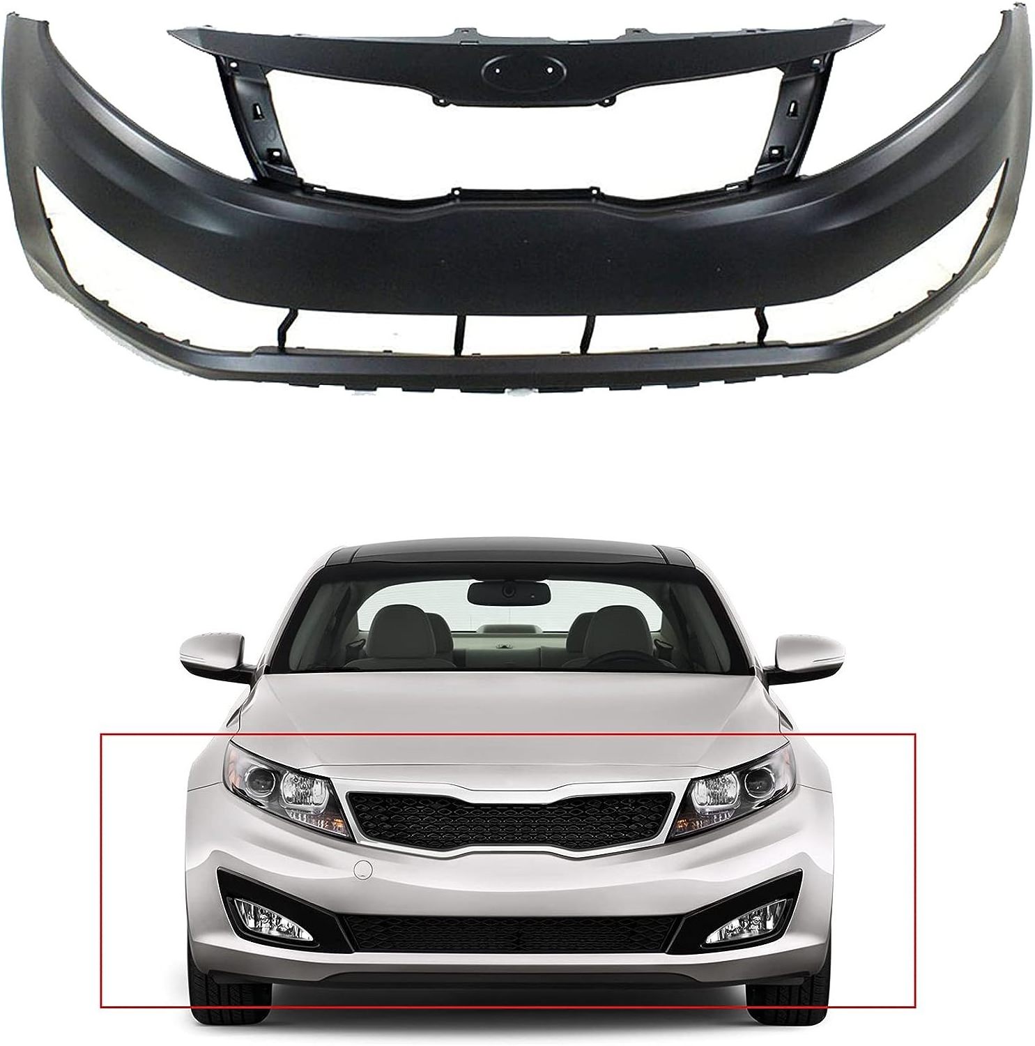 Factory Wholesale Auto Parts Body Kits Car Headlight Tail Lamp Grille Front Bumper for KIA K2 K5 Sorento