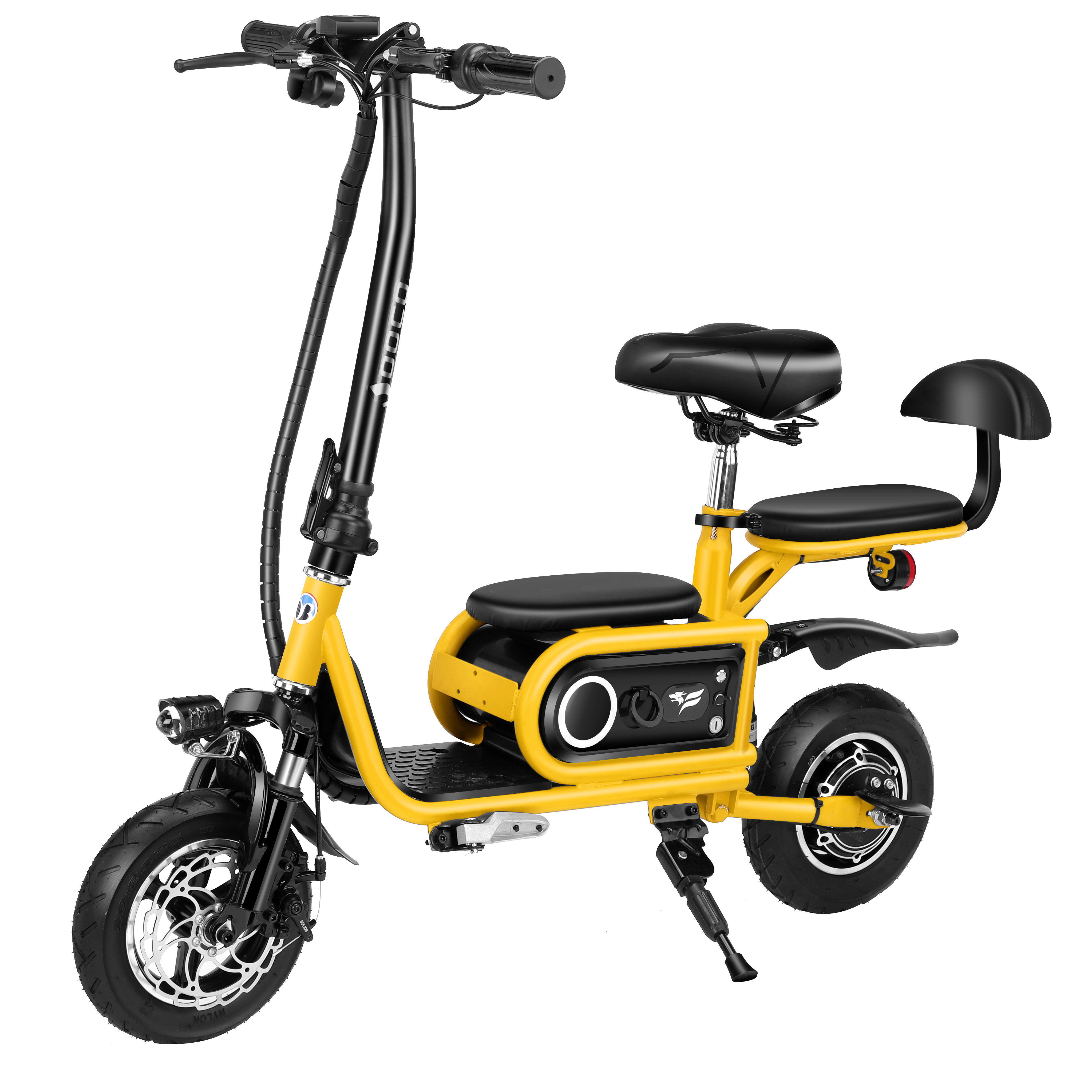 Electric Foldable bike Two Wheels 10 inch Rubber Explosion-proof Tyre Electric Bicycle For Adults Scooter Electric With Lock