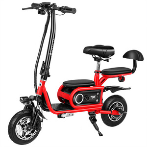 Electric Foldable bike Two Wheels 10 inch Rubber Explosion-proof Tyre Electric Bicycle For Adults Scooter Electric With Lock