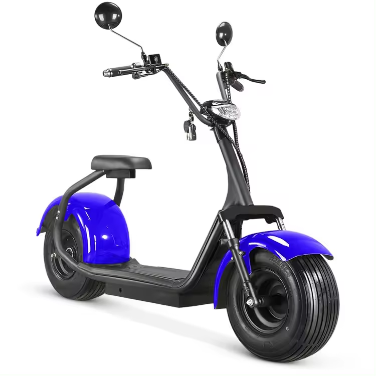 Low Price Fat Tire Electric Scooter Retro Motorcycle City Riding Electric Scooters 1500W Fat  E Scooters