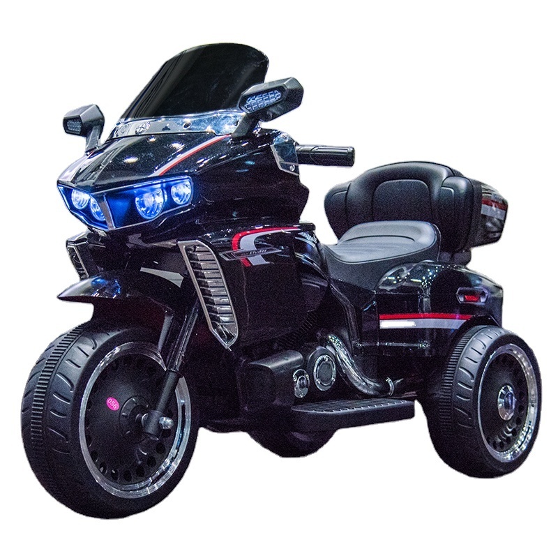 Three wheels 12 V battery electric car for children 2 to 8 years boy and girls outdoor to drive on road motorcycle ride on car