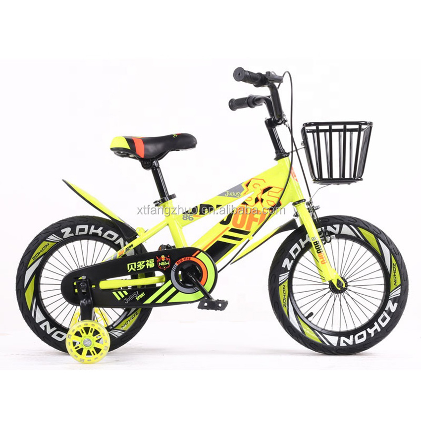 Children's bikes fast delivery 16 18 22 inch cheap price bicycles with training wheels for baby street sports kids bicicleta