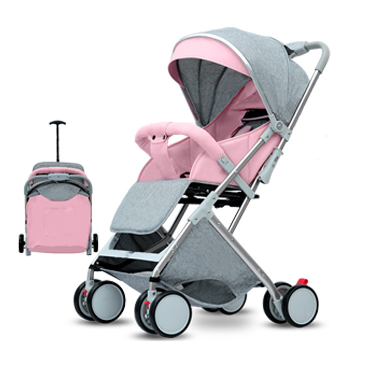 2019 Factory Wholesale Lightweight Multifunctional Baby Stroller with Sunshade Canopy Umbrella Baby Pram