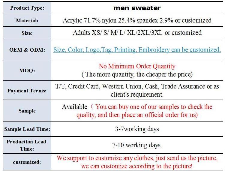 Custom OEM & ODM Long Sleeve Knit hooded Cardigan Sweaters Crew neck men clothes fashion knitted hood sweater man