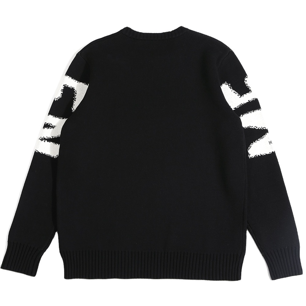 Custom LOGO OEM & ODM men sweater pullover Jacquard Knitted top winter crew neck casual jumper men knitwear custom knit sweater