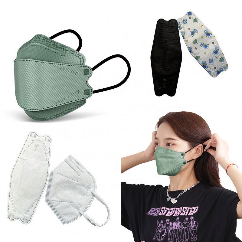 Non Woven Masker Kf 94 Face Mask Dust Free Ppe Kn95 Medical Mask Kn94 Facemask Duckbill Mask