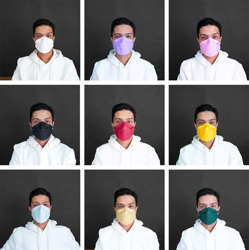 Non Woven Masker Kf 94 Face Mask Dust Free Ppe Kn95 Medical Mask Kn94 Facemask Duckbill Mask