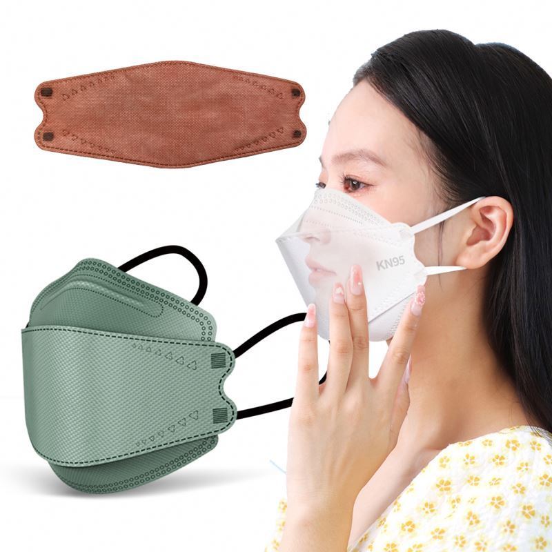 Non Woven Masker Kf 94 Face Mask Dust Free Ppe Kn95 Medical Mask Kn94 Facemask Duckbill Mask