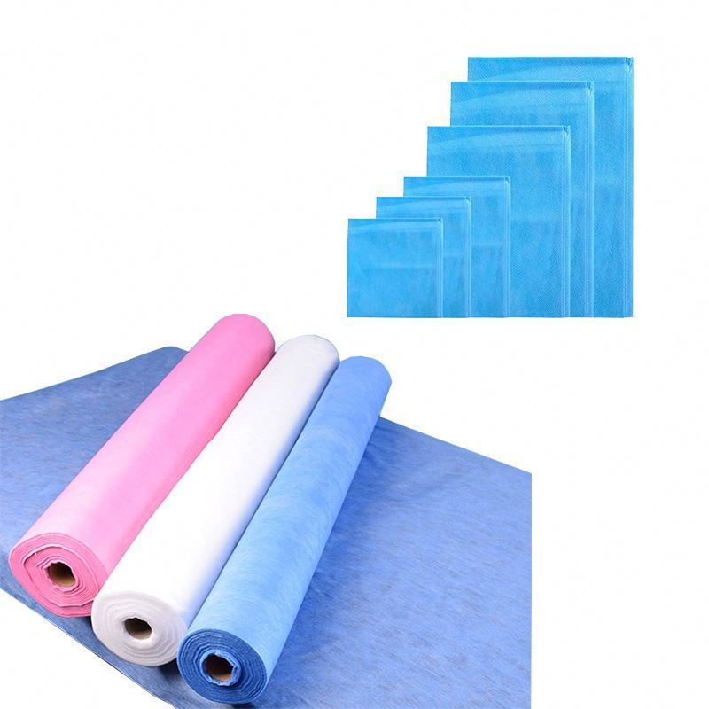 Polypropylene Non Woven Fabric Bed Cover Elastic Underpad Disposable Cotton Bed Sheet