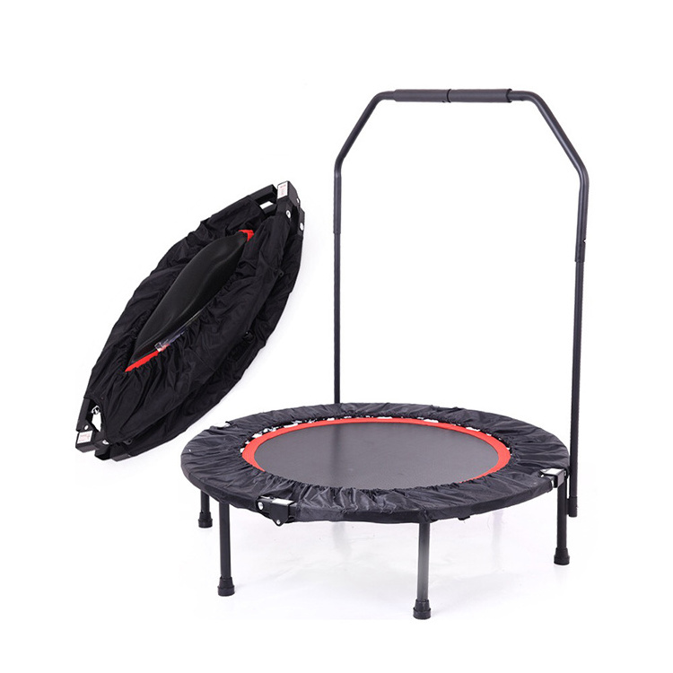 Factory Price Foldable Mini Trampoline Kids Fitness Trampoline With Adjustable Handle