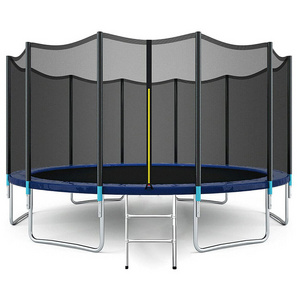 Attractive Price 16FT Indoor Outdoor Round Trampolines Kids Trampoline Park Jumping With Enclosures