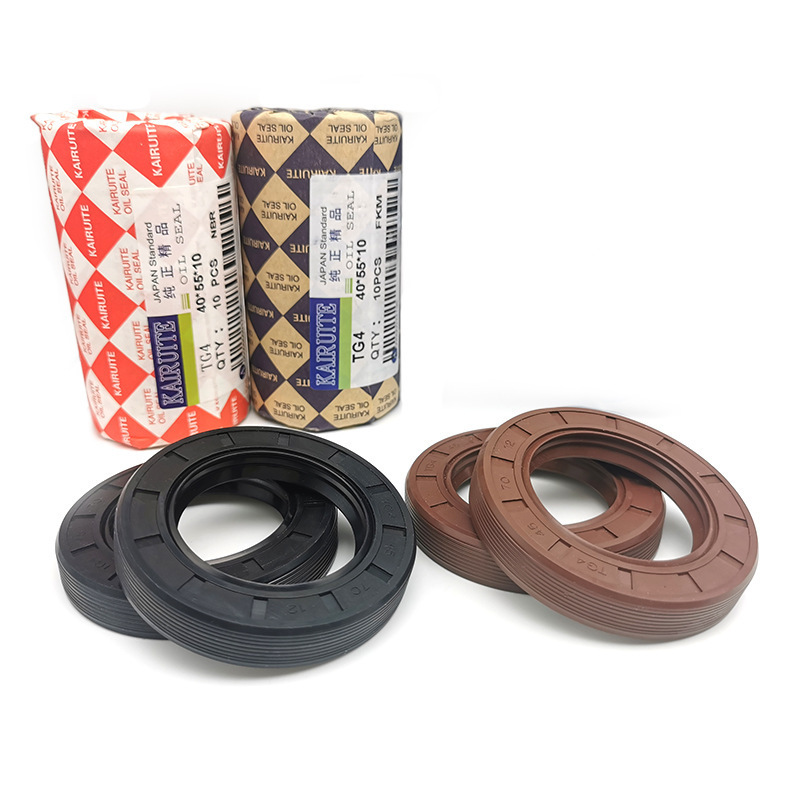 KAIRUITE Factory Stock Supply TC Skeleton Oil Seal Mechanical Industrial Seals Standard Size TC NBR/FKM Rubber Skeleton Oil Seal