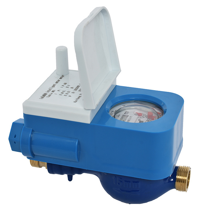 Electronic smart wireless NB-IOT LoRa LoRaWAN remote read valve control plastic water meter