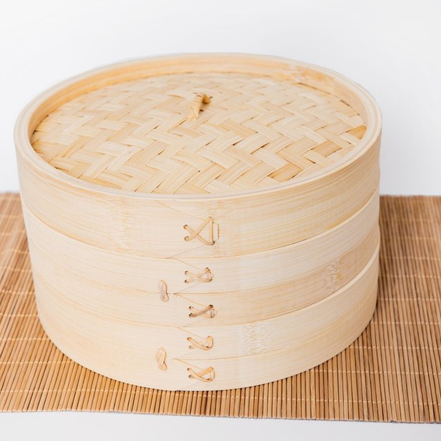 2022 Hot Sale Healthy Environmentally Friendly And Durable Bamboo Steamer