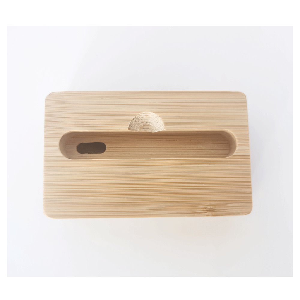 Wholesale Multifunction Natural Bamboo Wood Lazy Cell Smart Mobile Mount Stand  Phone Holder