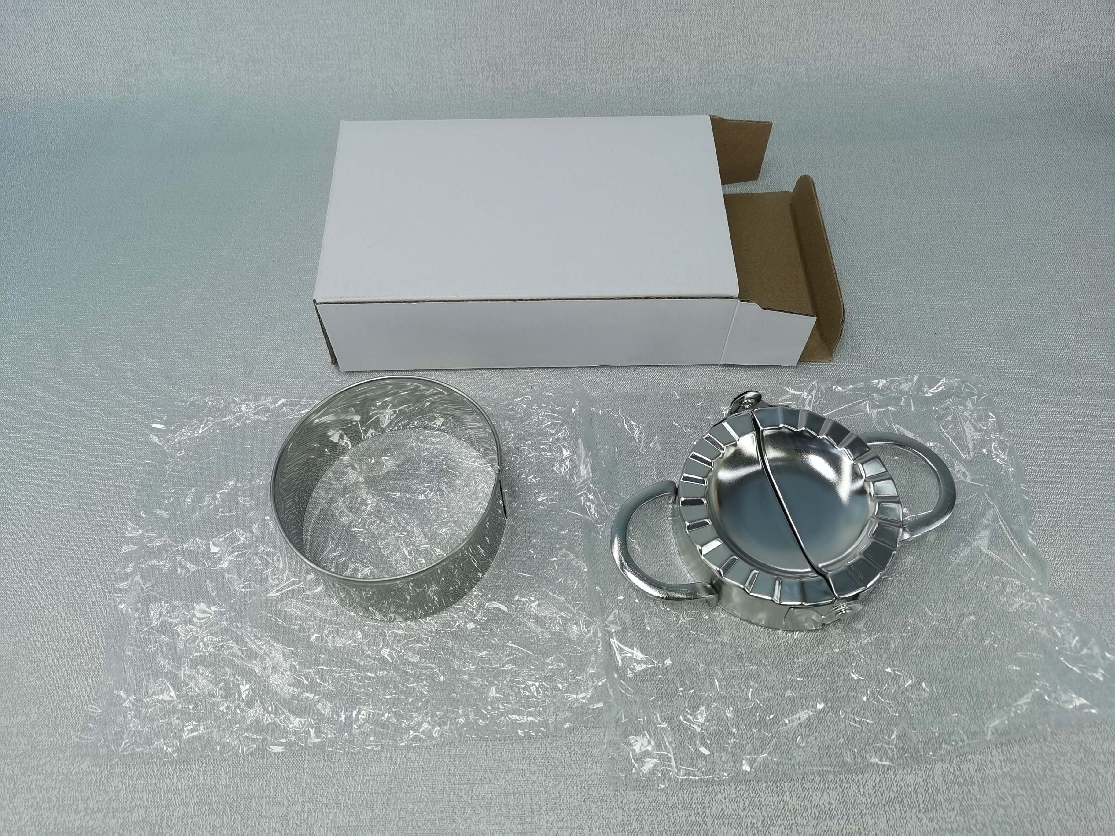 3 Pieces Stainless Steel Dumpling Machine Set Manual Pie Press Dumpling Wrapping Paper Mould