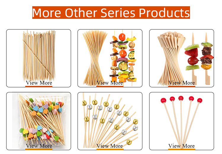 Bamboo Knot Cocktail Skewers Picks 5 Inches Food Stick Skewer Fruit Picking Stick Great For Party BBQ Snacks Sandwiches