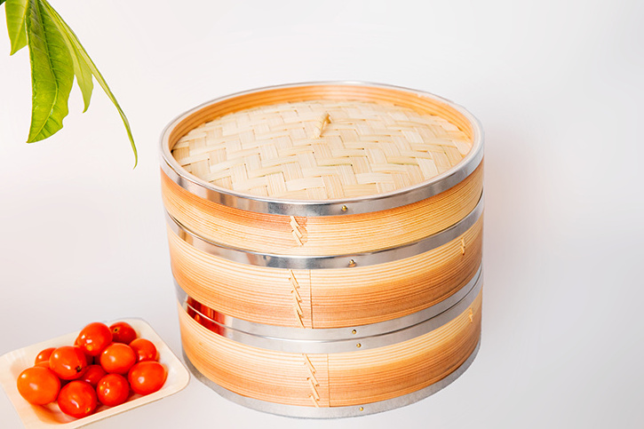 mini big organic bamboo food rice dimsum dumpling steamer basket pot favors big size 4 6 10 16 inch