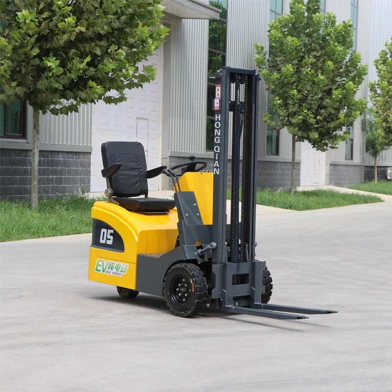 China New hydraulic stack mini 1.5 ton 2  truck small fork lift pallet jack stacker 1.6 ton 2 ton electric forklift