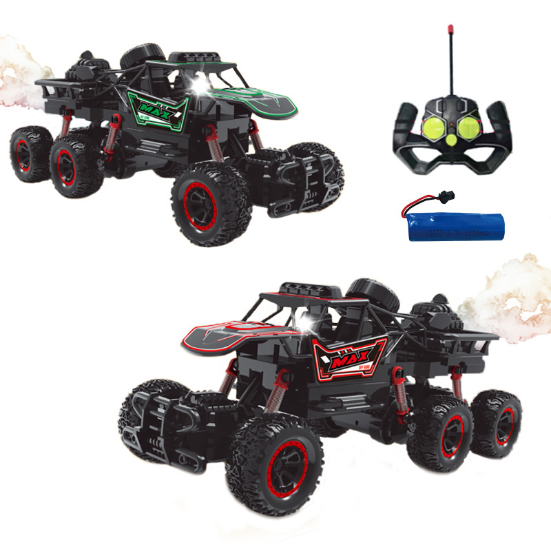 New Arrival Radio Control Toys RC Climbing Car Toys 1/16 RC Car 4WD Spray Remote Control Car with Lights