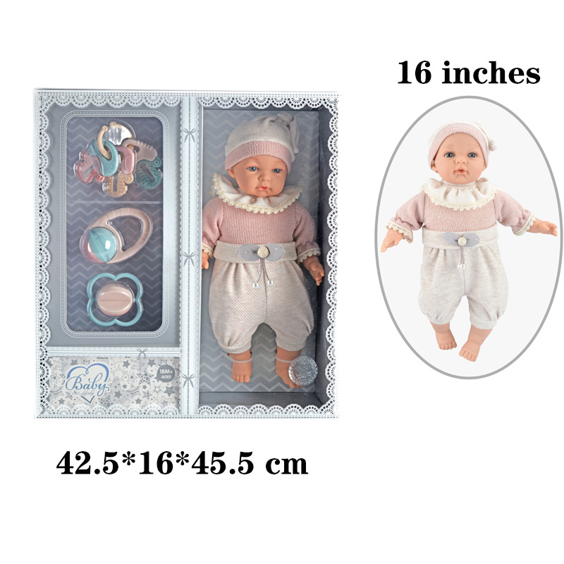 16, 14, 11 Inch Newborn Reborn Baby Doll with temperature sensing Washable Realistic Silicone Baby Dolls baby girls doll