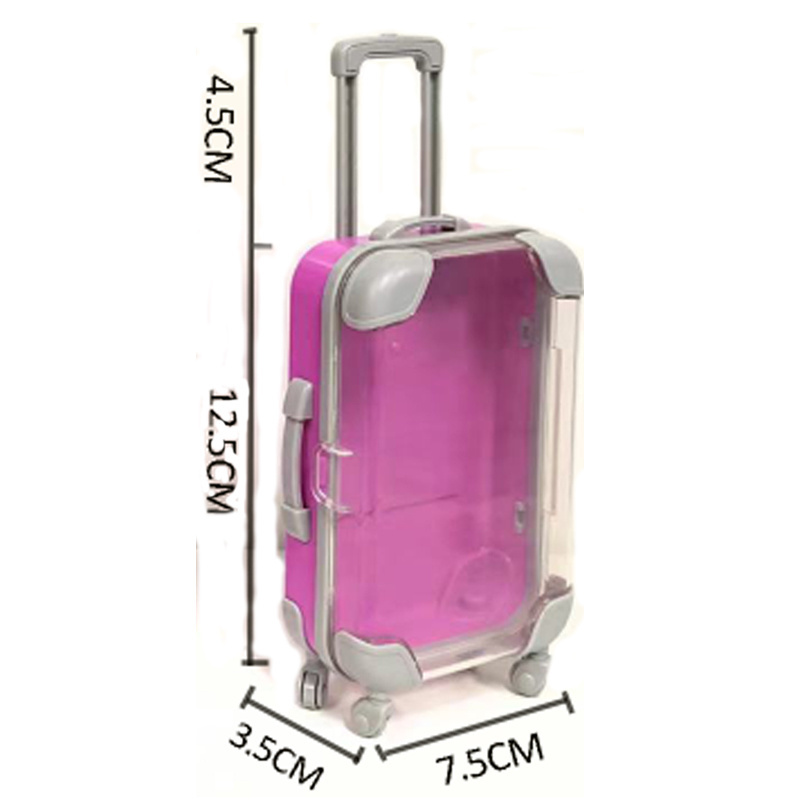 2023 Hot Seller New arrivals Mini Suitcase Package Box Packaging Key Chain Candy Plastic Gift Boxes For Kids