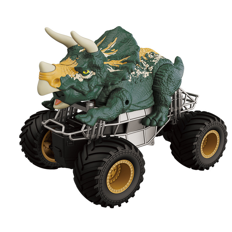 Cross-border spray dinosaur off-road remote control car toy climbing off-road Bigfoot Tyrannosaurus Rex Triceratops stunt car