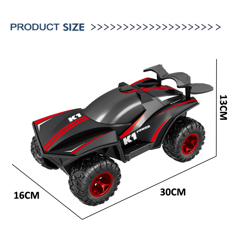 1:18 Scales Remote Control Car 4WD All Terrain Monster Truck Off Road RC Car  with Fog Mist, 5 LED Lighting Modes