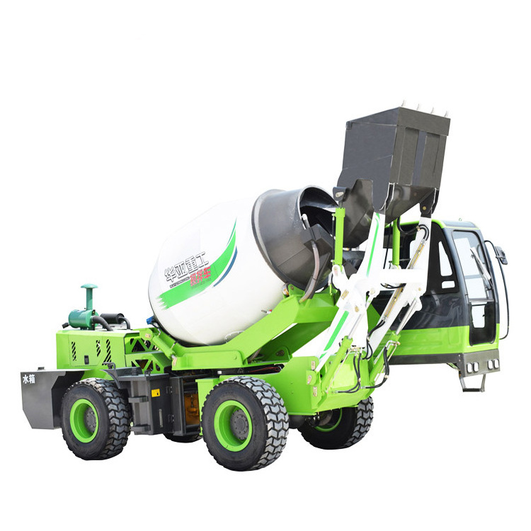 small 3.5m3 self loading sand cement concrete mixer truck