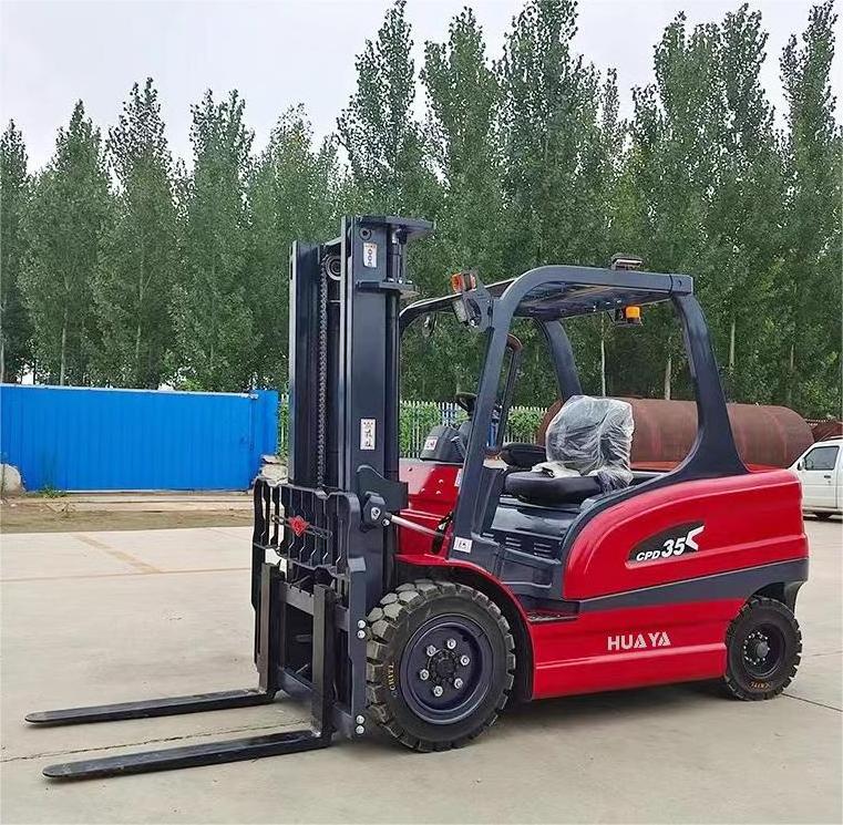 factory HUAYA 60V 3 3.5 4 5 ton mini electric forklift big lithium battery forklift small electric forklift 3000 kg for sale