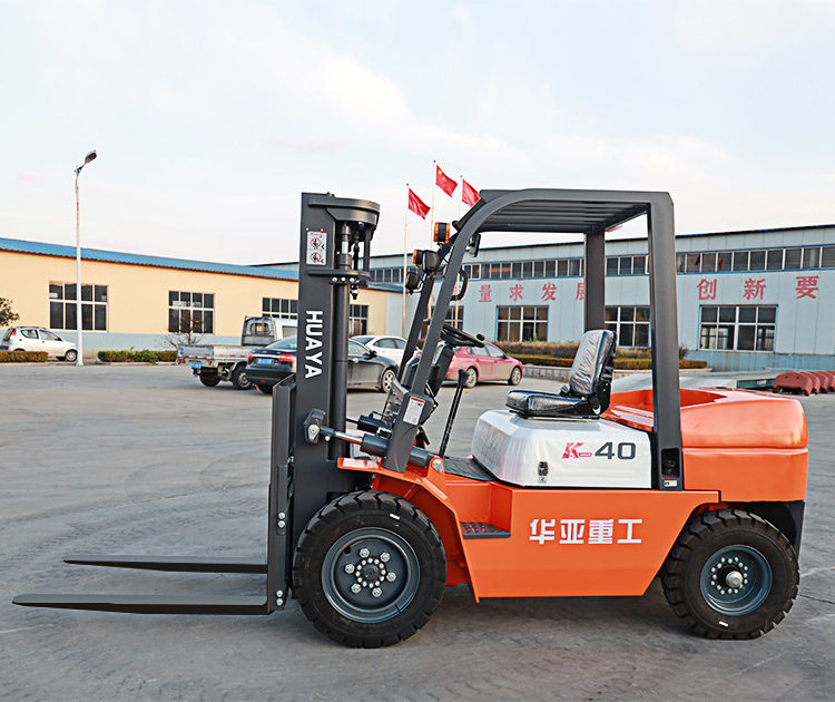 lifting hydraulic mini diesel forklift with stacker truck for sale