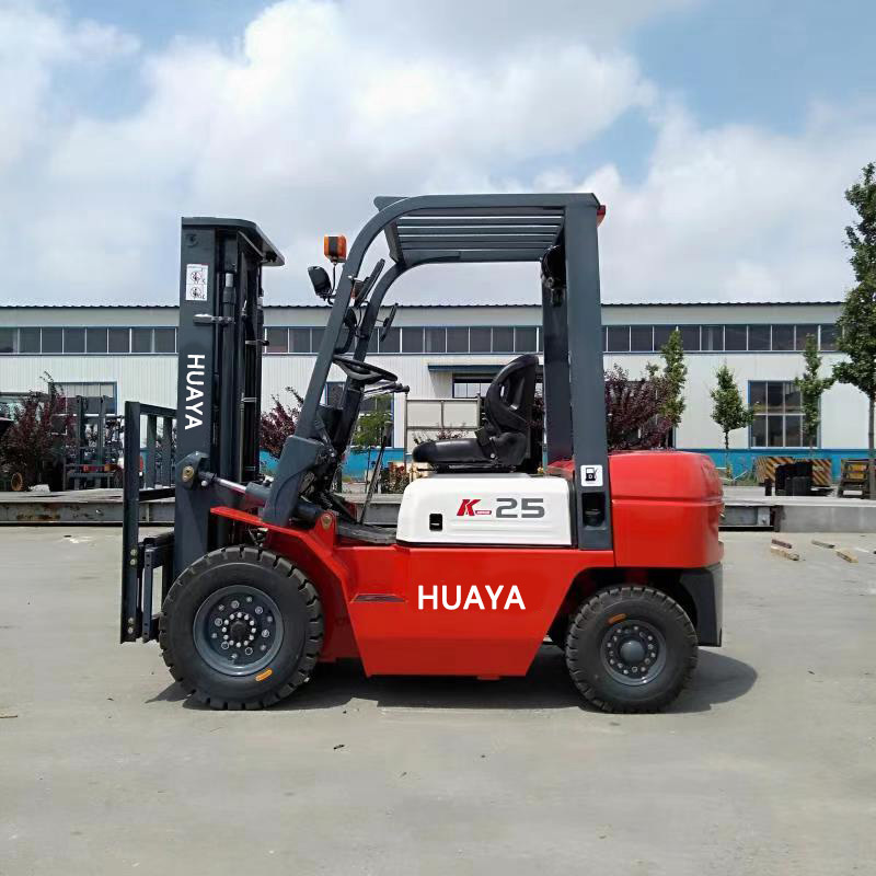 HUAYA Four Wheel Drive montacargas 1.5 2 2.5 ton Multifunction diesel Forklift 2WD Mini Montacarga Diesel Forklift with EPA