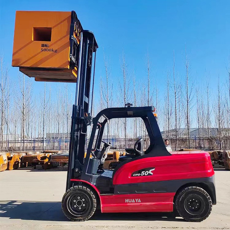 HUAYA factory outlet 1.5 2 2.5 3 3.5 ton farm use High capacity battery Operated Electric Forklift with attachments