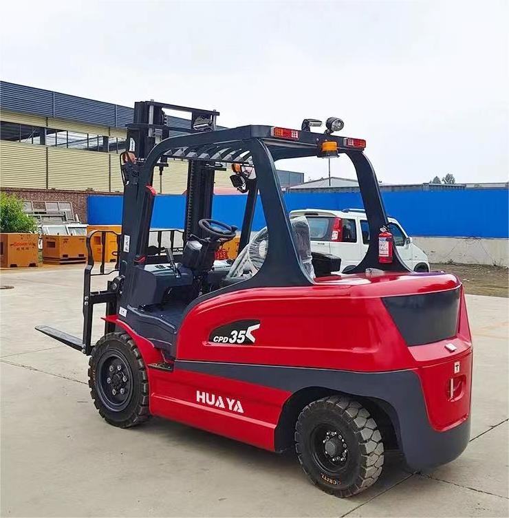 factory HUAYA 60V 3 3.5 4 5 ton mini electric forklift big lithium battery forklift small electric forklift 3000 kg for sale